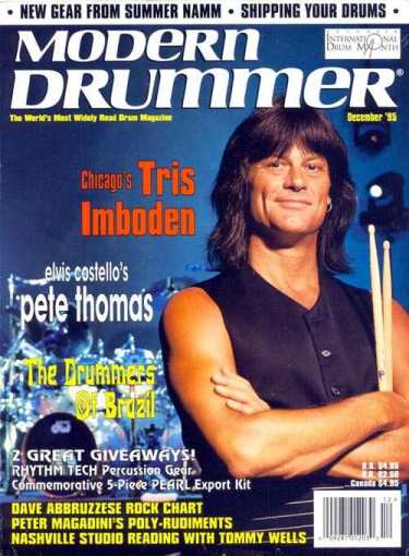 Tris Imboden 1995 im Modern Drummer